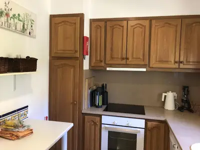 Una cocina o zona de cocina en Villa Rosa