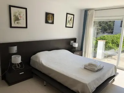 Cama o camas de una habitación en Villa Rosa