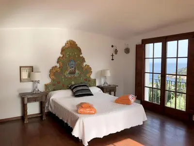 Cama o camas de una habitación en Illa blanca
