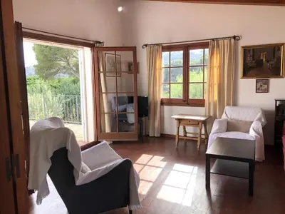 Zona de estar de Illa blanca