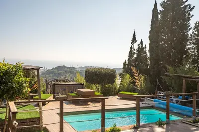 Piscina en o cerca de Villa Carrasca l Luxe l Vistas al Mar l Piscina Climatizada l Privacidad & Naturaleza