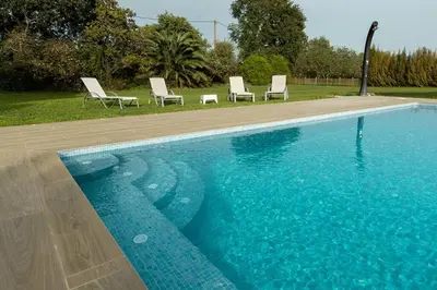 Piscina en o cerca de Casa Rural en Rupià con piscina