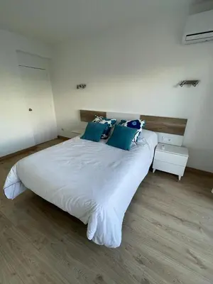 Cama o camas de una habitación en Beta's Beach