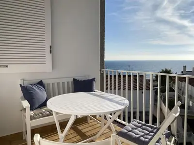 Un balcón o terraza de Montaber Apartments - Sant Pol de Mar