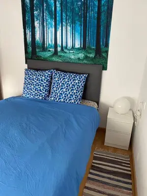 Cama o camas de una habitación en Pisito bonito y funcional en Pineda De Mar