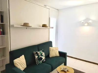 Zona de estar de Apartamento recién reformado con piscina y AC