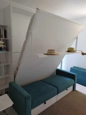 Zona de estar de Apartamento recién reformado con piscina y AC