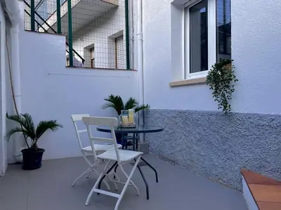 Un balcón o terraza de Can Jaume. Casa céntrica y cerca de la naturaleza.