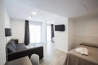 Una televisión o centro de entretenimiento en Ona Don Juan