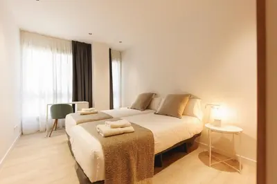 Cama o camas de una habitación en Bravissimo Centre, Modern 2-bedroom apartment