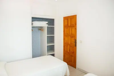 Cama o camas de una habitación en Segunda línea de mar en Playa de Aro