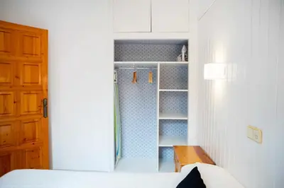 Cama o camas de una habitación en Segunda línea de mar en Playa de Aro