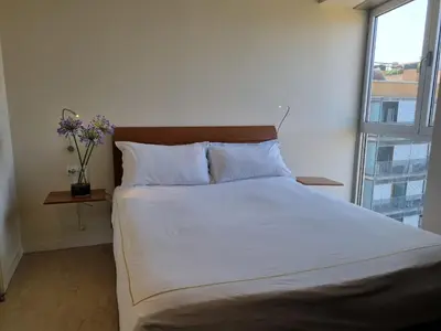 Cama o camas de una habitación en Apartaments Els Quimics