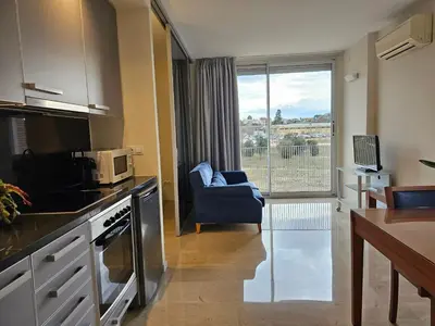 Una cocina o zona de cocina en Apartaments Els Quimics