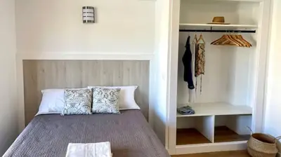 Cama o camas de una habitación en Apartamentos El Sol II