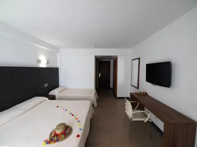 Cama o camas de una habitación en Hotel Astoria Park