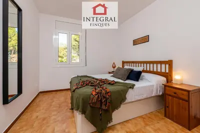 Cama o camas de una habitación en Apartment Cala dels Pots
