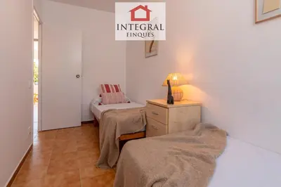 Cama o camas de una habitación en Apartment Cala dels Pots