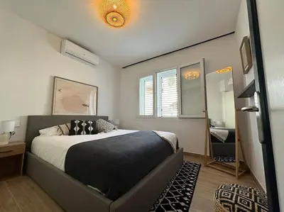 Cama o camas de una habitación en La Perla de Sa Riera