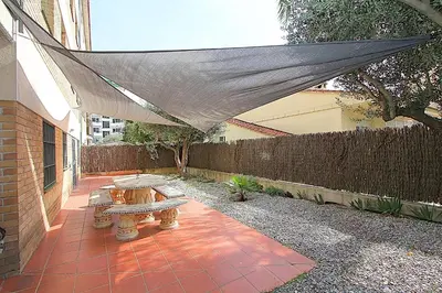 Jardín al aire libre en Apartamento Pau