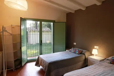 Cama o camas de una habitación en Masia Rural Cal Belles Mas
