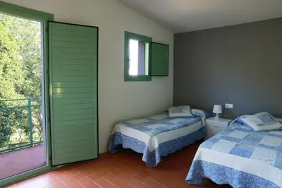 Cama o camas de una habitación en Masia Rural Cal Belles Mas