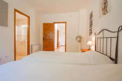 Cama o camas de una habitación en Club Villamar - Stralitzia