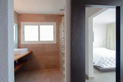 Cama o camas de una habitación en Club Villamar - Monnee