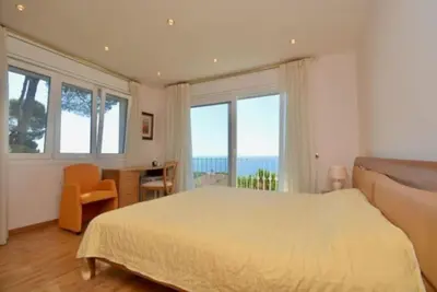Cama o camas de una habitación en Villa en Platja de Aro with pool 450m from the beach
