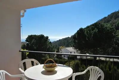 Vista general de una montaña o vista desde la villa