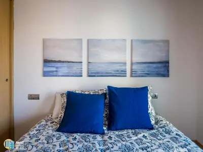 Cama o camas de una habitación en Apartamento Diana en Platja d'Aro
