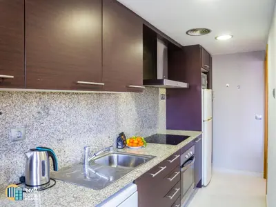 Una cocina o zona de cocina en Apartamento Diana en Platja d'Aro
