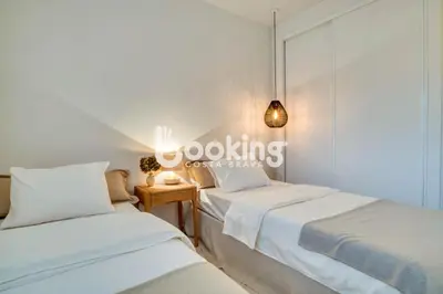 Cama o camas de una habitación en Las Velas I Planta baja en S'Agaró con vista mar y agradable terraza con acceso directo a la piscina
