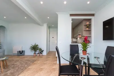 Zona de estar de Apartamento primera línea de mar Palamós