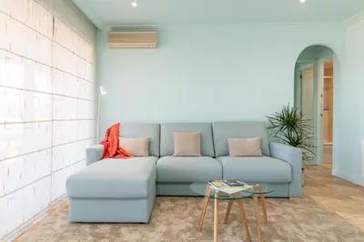 Zona de estar de Apartamento primera línea de mar Palamós