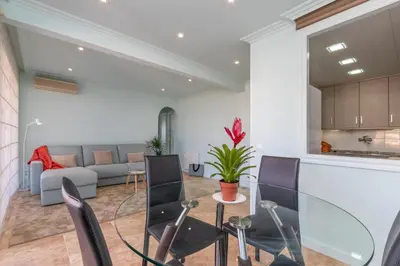 Zona de estar de Apartamento primera línea de mar Palamós