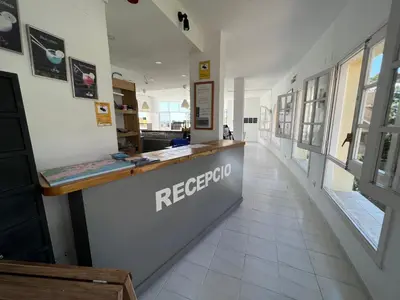 El vestíbulo o zona de recepción de Apartaments Monjardí