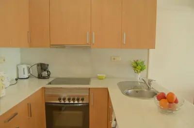 Una cocina o zona de cocina en Apto Liss 50 metros de la playa