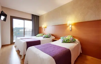 Cama o camas de una habitación en Hotel Samba