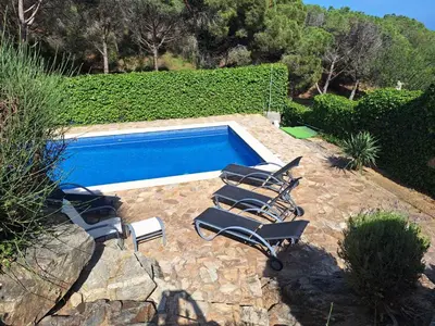 Piscina en o cerca de Apartment Platja de Aro with sea view