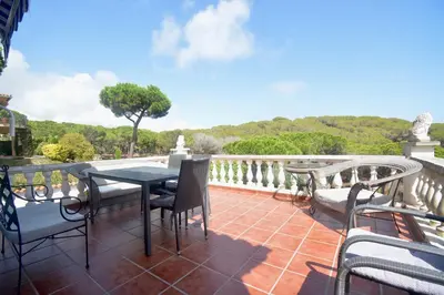 Un balcón o terraza de Apartment Playa de Aro con vistas al mar