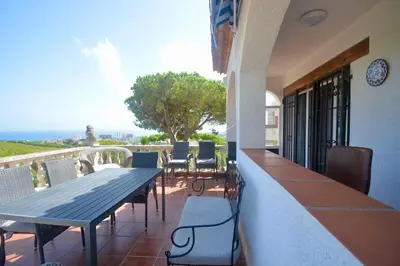Un balcón o terraza de Apartment Playa de Aro con vistas al mar
