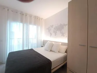 Cama o camas de una habitación en Aiguaneu Sa Mar Blanca