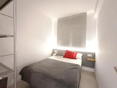 Cama o camas de una habitación en Aiguaneu Sa Mar Blanca