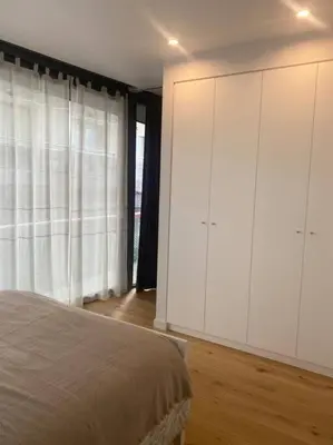 Cama o camas de una habitación en Piso LUJO de la Playa Lloret.
