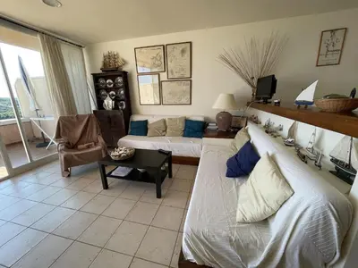Zona de estar de Apartamento en Aiguablava con Piscinas y Wifi - ES-226-3