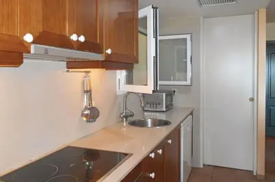 Una cocina o zona de cocina en Casa con impresionantes vistas al mar