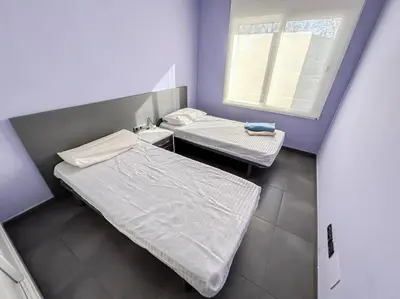 Cama o camas de una habitación en Apto a 5 min de la playa, Platja d'Aro