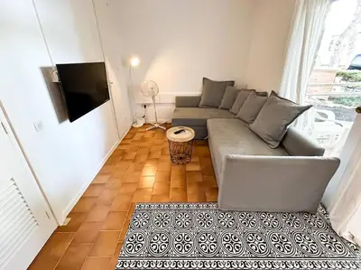 Zona de estar de Apartamento con piscina en Platja d'Aro