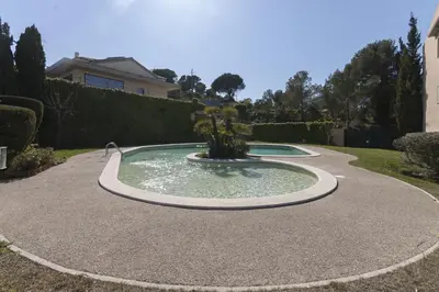 Piscina en o cerca de LETS HOLIDAYS Pool and sea views apartment with 1 parking space